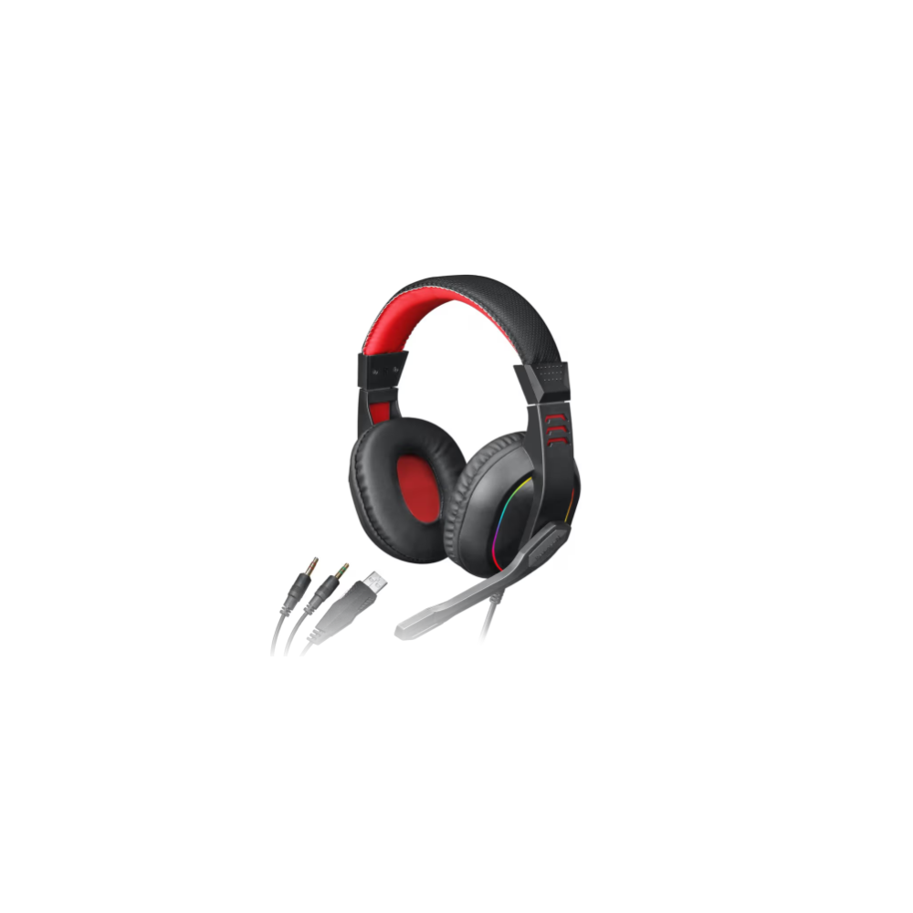 Redragon Over-Ear ARES Aux RGB Gaming Headset - Black